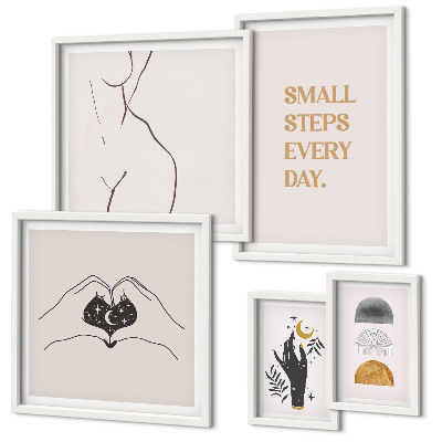 Galeria de parede Motivação, pensamento positivo, minimalismo