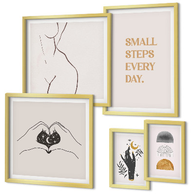 Galeria de parede Motivação, pensamento positivo, minimalismo