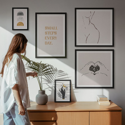 Galeria de parede Motivação, pensamento positivo, minimalismo