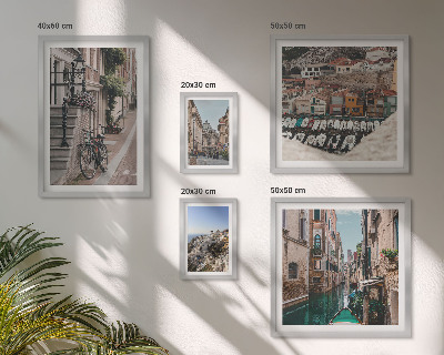 Galeria de parede Ruas europeias encantadoras