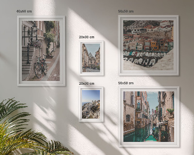 Galeria de parede Ruas europeias encantadoras