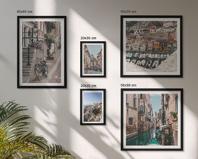 Galeria de parede Ruas europeias encantadoras