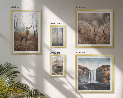 Parede galeria de quadros paisagens da vida selvagem