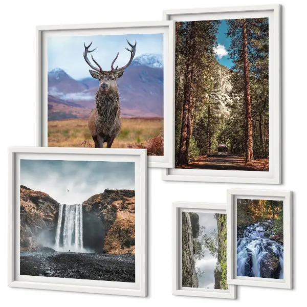 Galeria de quadros para parede com paisagens, cachoeiras e natureza