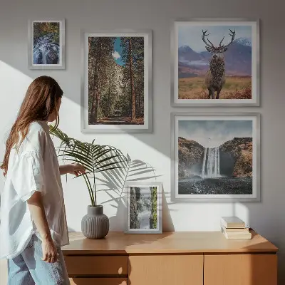 Galeria de quadros para parede com paisagens, cachoeiras e natureza