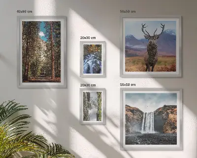 Galeria de quadros para parede com paisagens, cachoeiras e natureza