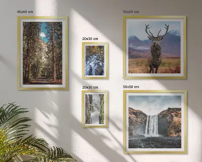 Galeria de quadros para parede com paisagens, cachoeiras e natureza