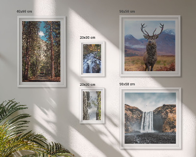 Parede galeria de quadros Paisagens, cachoeiras, natureza
