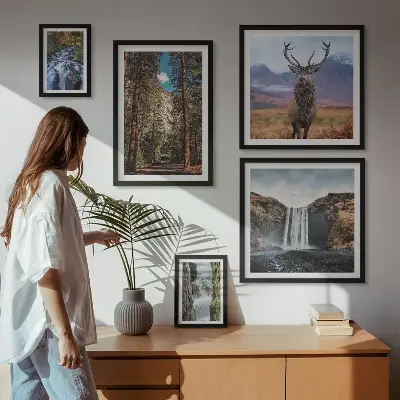 Galeria de quadros para parede com paisagens, cachoeiras e natureza