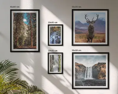 Galeria de quadros para parede com paisagens, cachoeiras e natureza