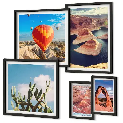 Galeria de parede paisagens de montanhas e águas
