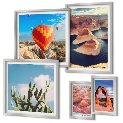 Galeria de parede paisagens de montanhas e águas