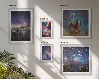 Parede galeria de quadros Paisagens cósmicas de galáxias