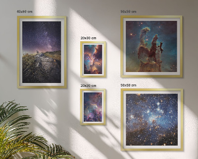 Parede galeria de quadros Paisagens cósmicas de galáxias