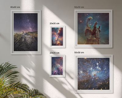 Parede galeria de quadros Paisagens cósmicas de galáxias