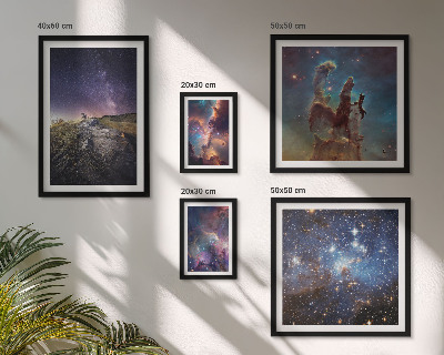 Parede galeria de quadros Paisagens cósmicas de galáxias