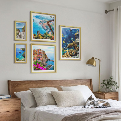Galeria de parede Paisagens litorâneas, peixes, praias