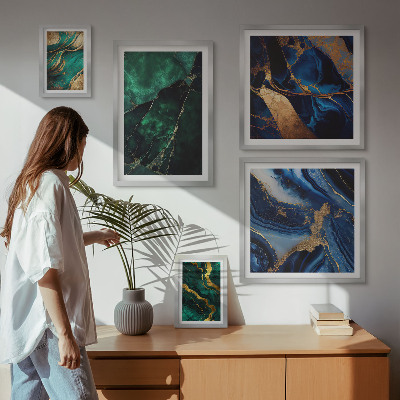 Galeria de parede Abstrações elegantes com vegetação