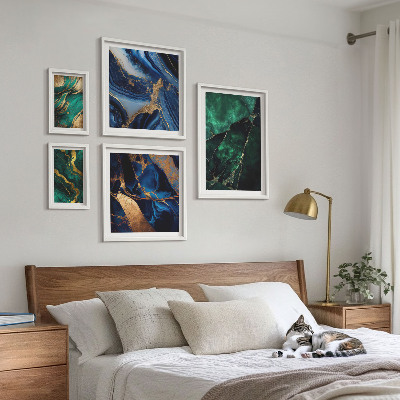 Galeria de parede Abstrações elegantes com vegetação