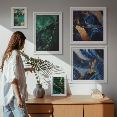 Galeria de parede Abstrações elegantes com vegetação