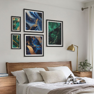 Galeria de parede Abstrações elegantes com vegetação