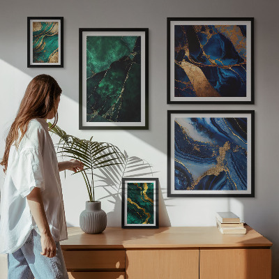 Galeria de parede Abstrações elegantes com vegetação