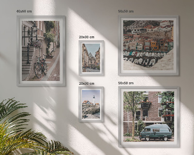 Parede galeria de quadros Ruas encantadoras para bicicletas
