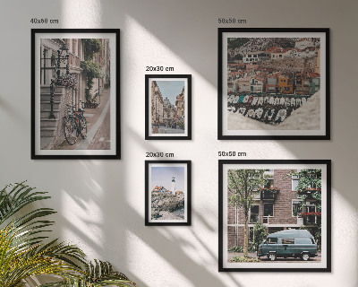 Parede galeria de quadros Ruas encantadoras para bicicletas