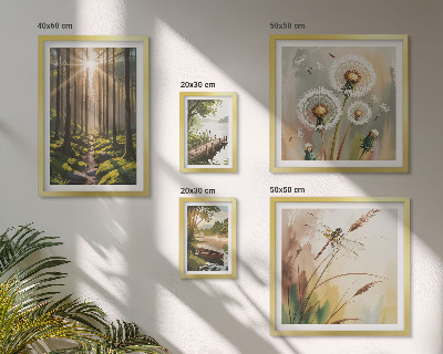 Galeria de parede Paisagens florestais, natureza, paz