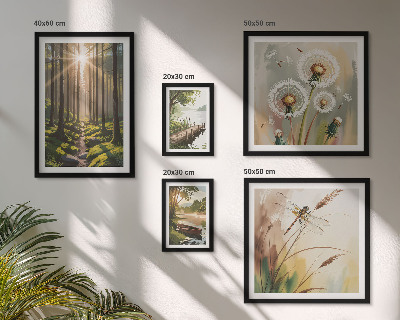 Galeria de parede Paisagens florestais, natureza, paz