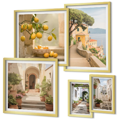 Parede galeria de quadros Ruas encantadoras de frutos do mar