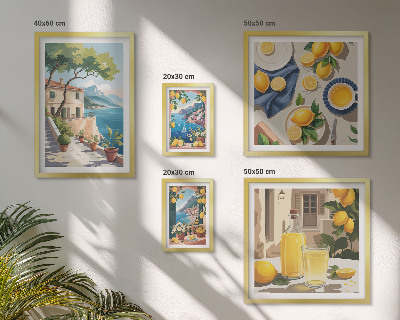 Parede galeria de quadros Limões com uma vista pitoresca