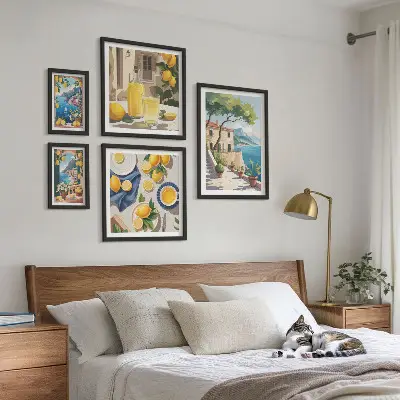 Galeria de quadros para parede limões com vista pitoresca