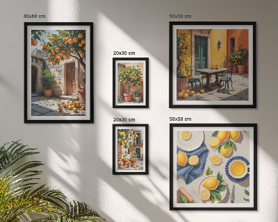 Galeria de parede Frutas cítricas em jardins