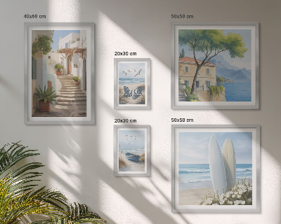 Parede galeria de quadros Vistas elegantes para o mar