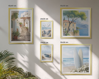 Parede galeria de quadros Vistas elegantes para o mar