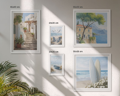 Parede galeria de quadros Vistas elegantes para o mar