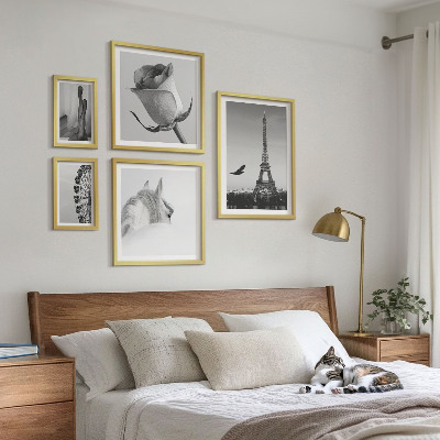 Galeria de parede Imagens elegantes em preto e branco