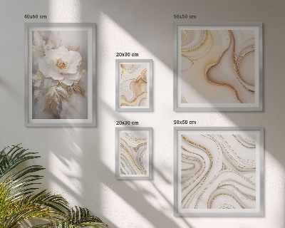 Parede galeria de quadros Motivos florais abstratos de elegância