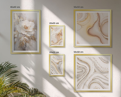 Parede galeria de quadros Motivos florais abstratos de elegância