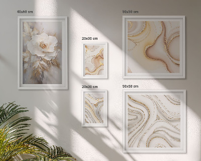 Parede galeria de quadros Motivos florais abstratos de elegância