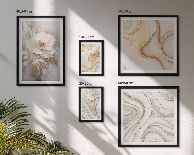 Parede galeria de quadros Motivos florais abstratos de elegância