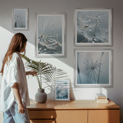 Galeria de parede Gotas de água nas plantas