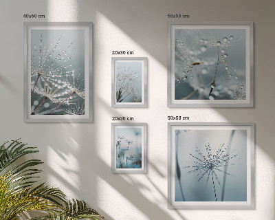 Galeria de parede Gotas de água nas plantas