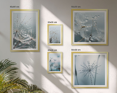 Galeria de parede Gotas de água nas plantas