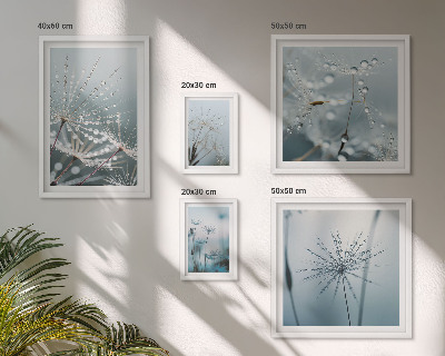 Galeria de parede Gotas de água nas plantas