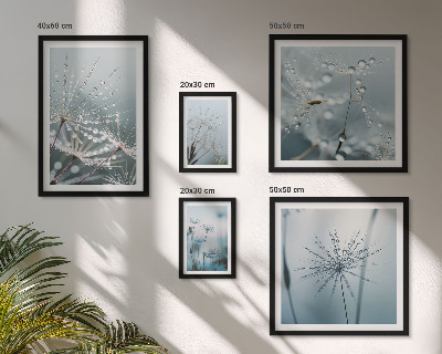 Galeria de parede Gotas de água nas plantas