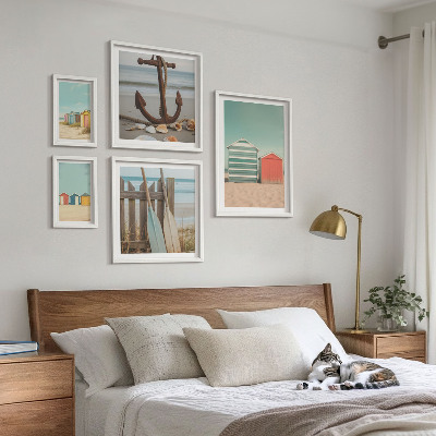 Parede galeria de quadros Casas de praia elegantes