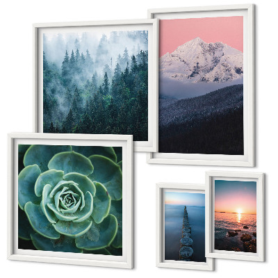 Galeria de parede Paisagens montanhas mar boho