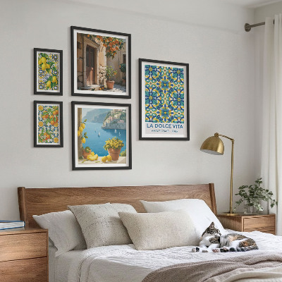 Galeria de parede flores cítricas italianas de Amalfi
